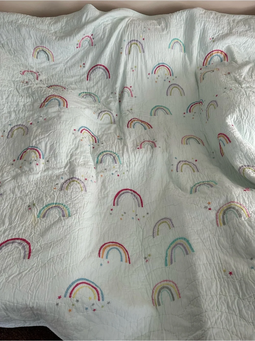 Pottery Barn Kids Molly Rainbow Quilt, Full/Queen